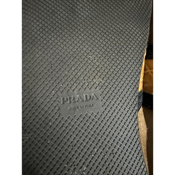 Prada Suede & Alligator/Crocodile Trim Loafers Shoes Size 10 - Picture 16 of 16